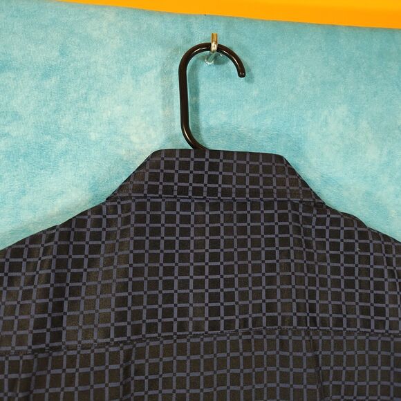 BESPOKE SPORT Men's Shirt, Short Sleeve, Black/Gray, Geometric, Size Medium - Picture 3 of 4